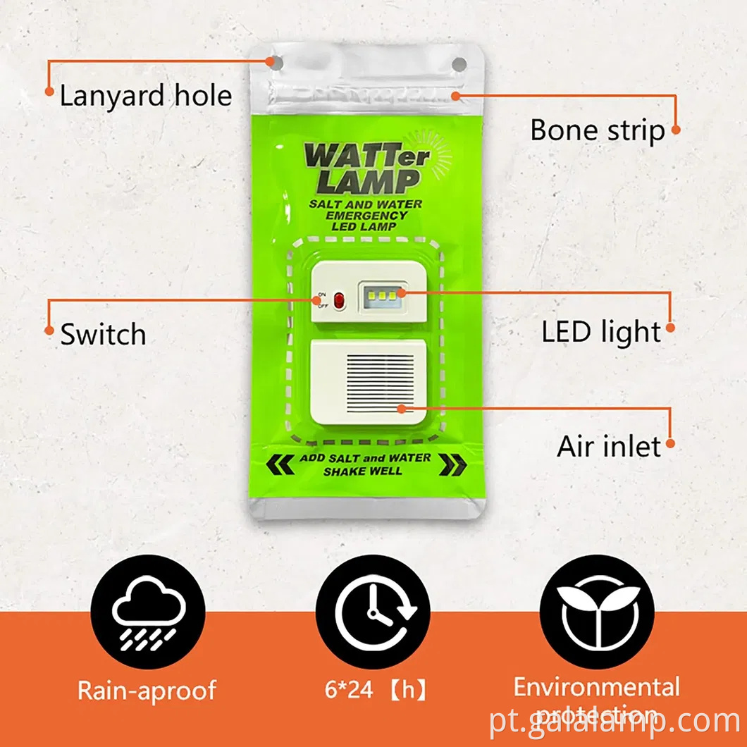 Luz LED versátil final para aventuras de acampamento de água salgada